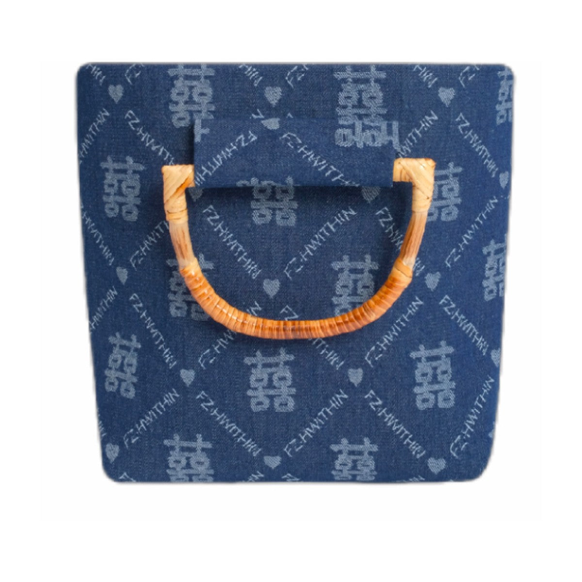 Xi Fang Big Bamboo Bag, 深蓝牛仔 dark denim