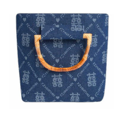 Xi Fang Big Bamboo Bag, 深蓝牛仔 dark denim