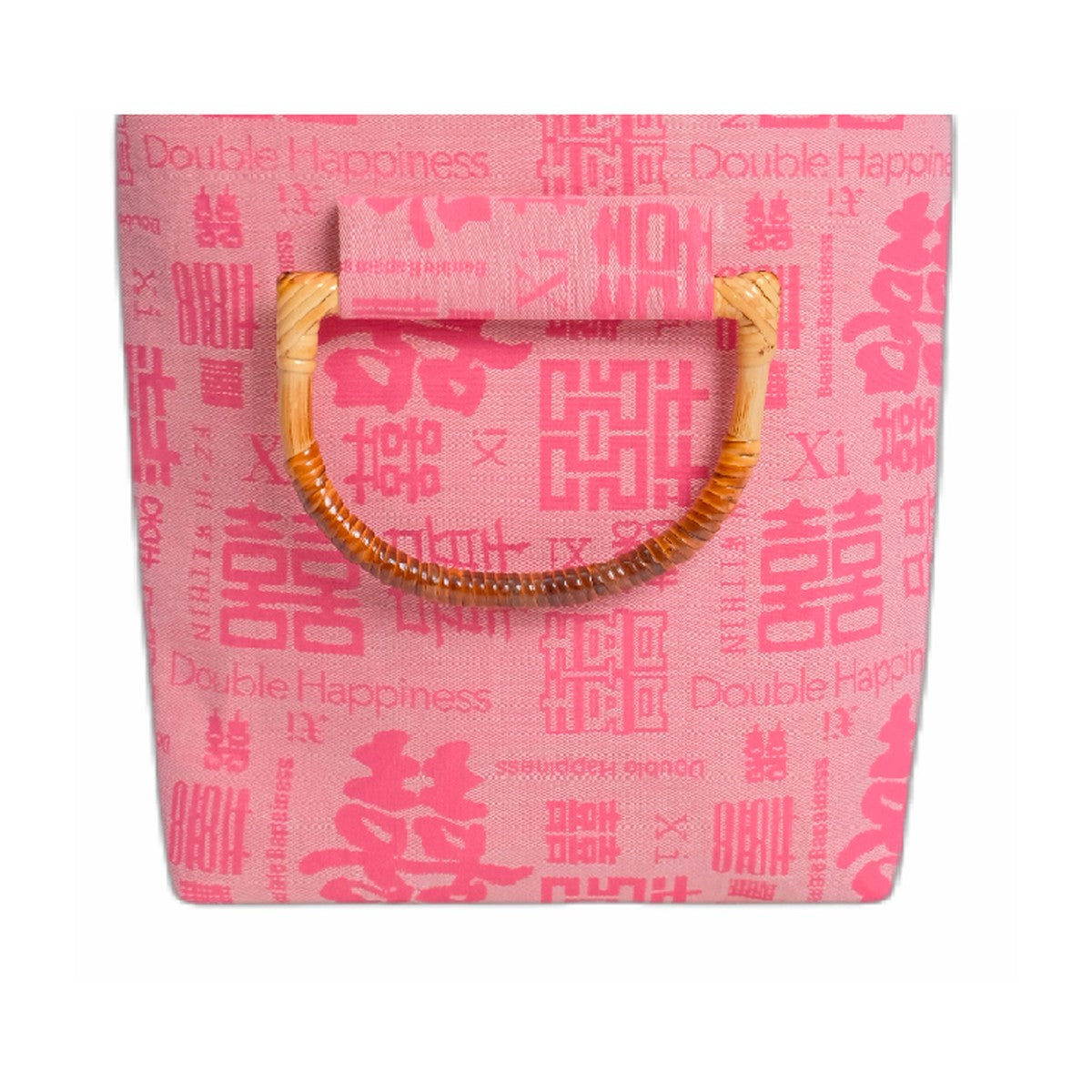 Xi Fang Big Bamboo Bag, 粉千囍 pink