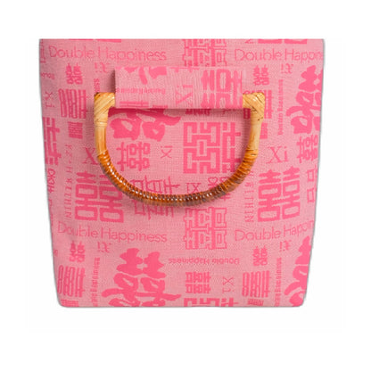 Xi Fang Big Bamboo Bag, 粉千囍 pink